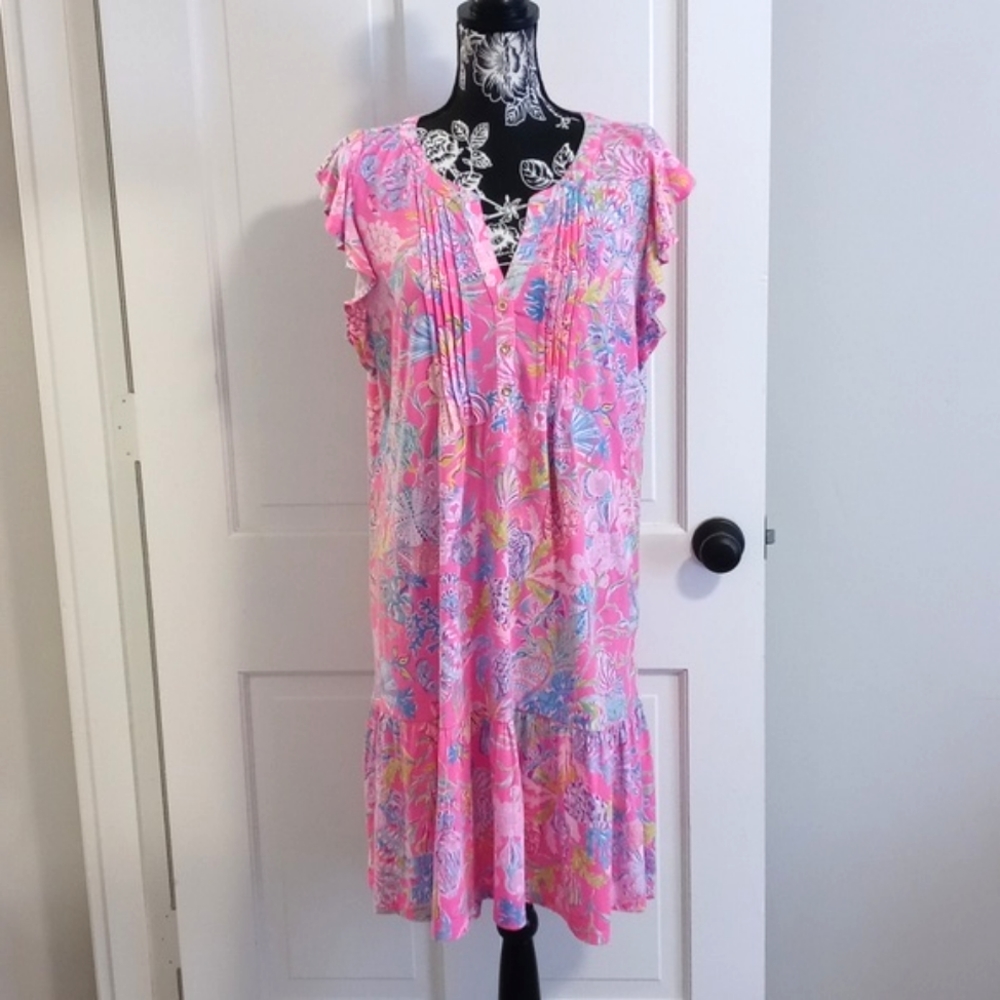 🆕 💖HTF Lilly Pulitzer💖 - Golda Flutter Sleeve Dress